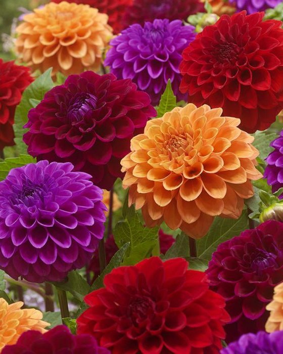 Dahlia " Pompon Mix"