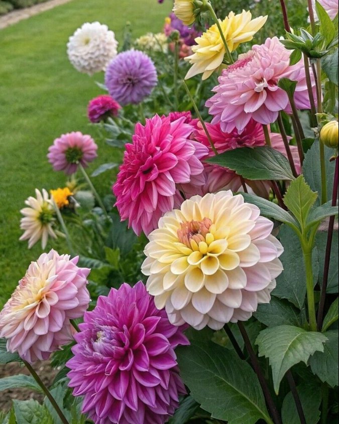 Dahlia " Pompon Mix"